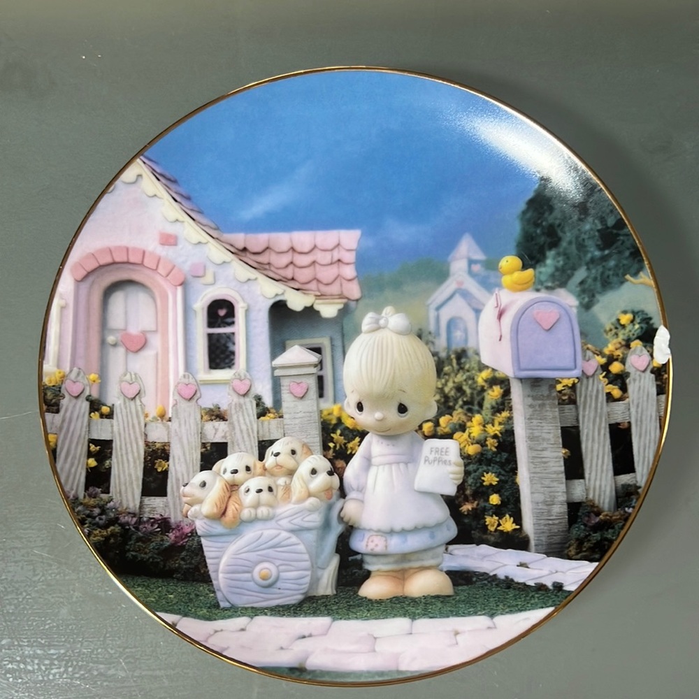 Precious Moments Collector Plate - God Loveth a Cheerful Giver